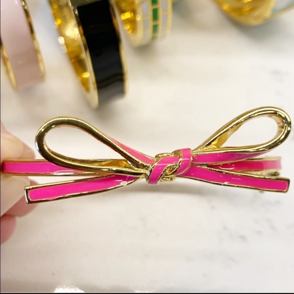Kate Spade Pink Bow Bangle - Picture 2 of 4